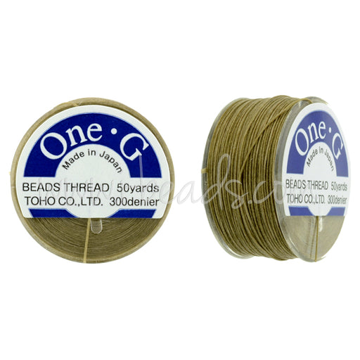 Buy Toho One-G bead thread Sand Ash 50 yards/45m (1)