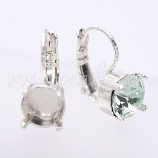 Earring setting for Swarovski 1088 SS39 silver plated (2)