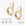 Beads wholesaler Vintage earrings settings for Swarovski 1122 14mm gold plated (2)
