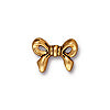 Bow bead metal antique gold plated 13mm (1)