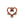 Beads Retail sales Vine heart link metal antique copper plated 13mm (1)