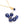 Beads wholesaler Charms Natural Jade LAPIS BLUE colour beads 8mm + ring gold plated ( 2 beads)