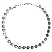 Necklace setting for 28-29 Swarovski 1122 rivoli SS47 silver plated (1)