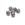 Beads Retail sales Czech fire-polished beads hematite 12mm (6)
