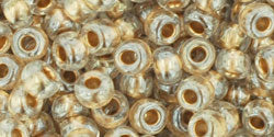 cc989 - Toho beads 6/0 gold lined crystal (250g)