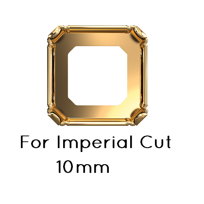 Buy Swarovski 4480/S Imperial Cut Setting 10mm GOLD (1)