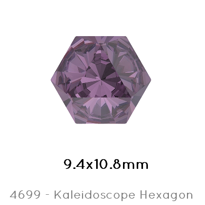 Buy Swarovski 4699 Kaleidoscope Hexagon Amethyst Foiled 9,4x10,8mm (1)