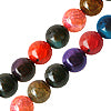 Buy Multicolour fire agate round beads 8mm strand (1)