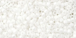 cc121 - Toho Treasure beads 11/0 Opaque Lustered White (5g)