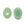 Beads wholesaler Green aventurine cabochons, oval 10x8mm (2)