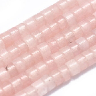 Buy Heishi beads Rose Quartz 3x2mm -20 beads (Sold per 20)