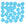 Beads wholesaler Honeycomb beads 6mm aqua transparent (30)