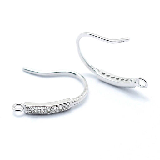 Earrings Hooks sterling silver 925 - 10x9x17mm