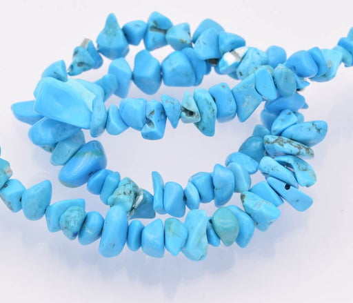 Buy Chips beads Imitation Turquoise 6mm - hole: 1mm (1)